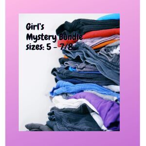 10pc Mystery Box Lot Bundle Mixed Girls Clothes Accessories szes: youth 5 - 7/8